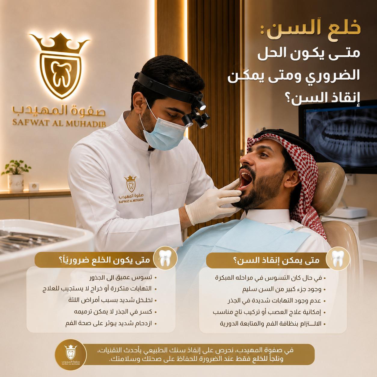 خلع السن: متى يكون الحل الضروري ومتى يمكن إنقاذ السن؟