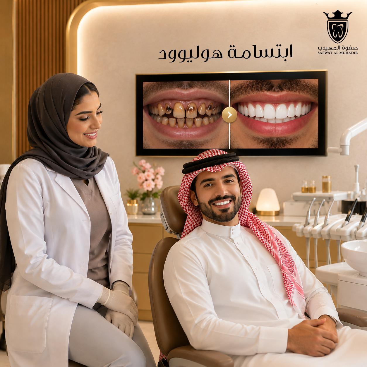 ابتسامة هوليوود في صفوة المهيدب لابتسامة مشرقة تدوم