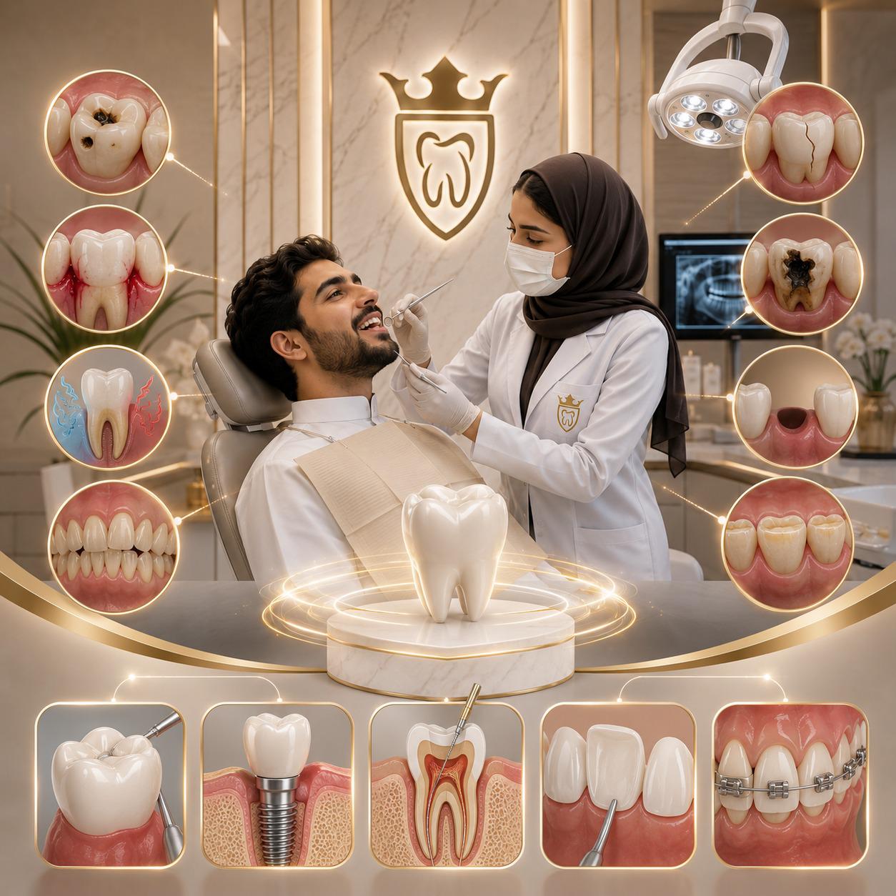 مشاكل الأسنان الشائعة وطرق علاجها